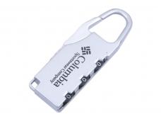 3-Digit Combination Padlock Lock Resettable Password Security Safety - Silver